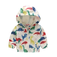 2021 kids boy girls jackets cute graffiti zipper hooded outerwear for girls hand painted kids sunscreen toddler children clothes