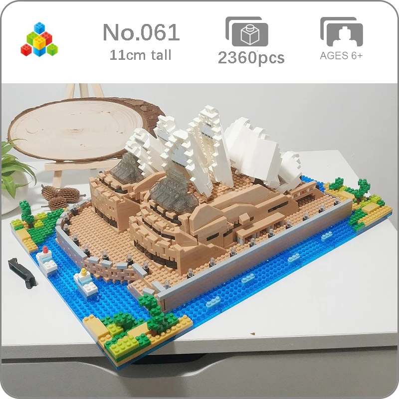 YZ 061 всемирно известный архитектурный синейский оперный дом модель 3D Мини