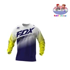 2021 команда mtb Джерси для мотокросса, Детский велосипедный горный велосипед, молодежное гоночное снаряжение Fox! Футболка для мальчиков из лисьего трикотажа