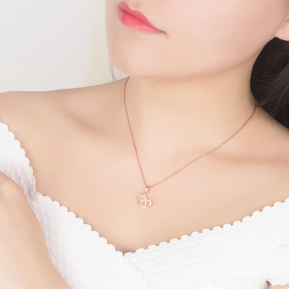 Женское Ожерелье-чокер из серебра 925 пробы под розовое золото | Украшения и