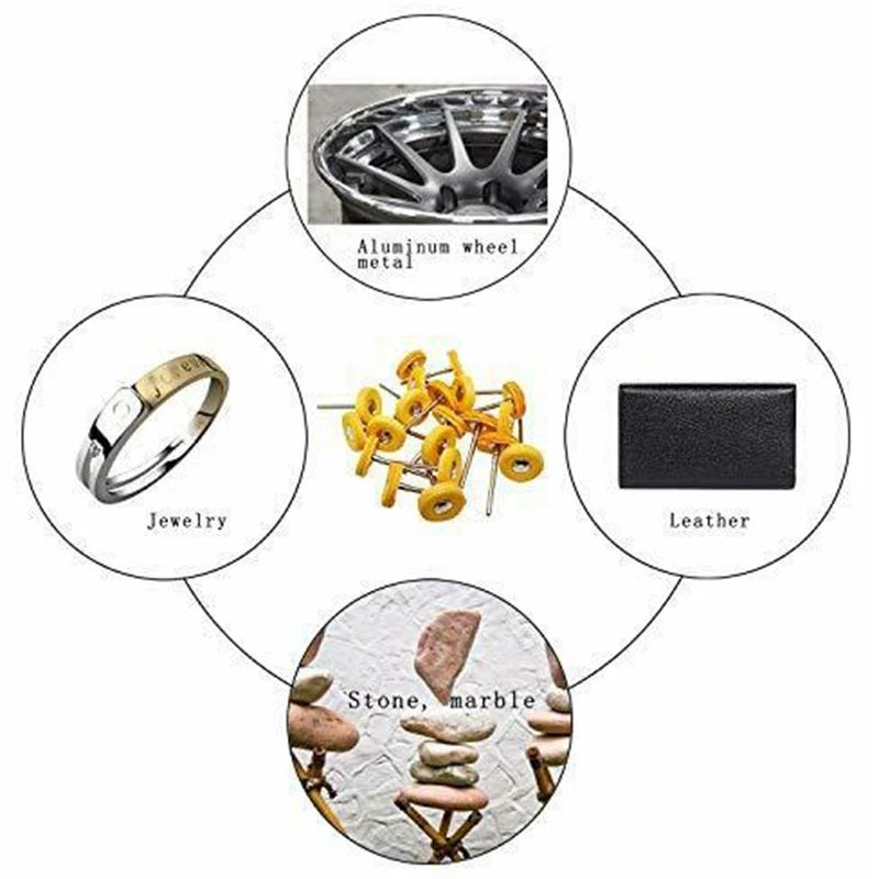 

40 Pieces Polishing Wheel Set Cotton Small Polishing Wheel & 13 Pcs Polishing Wheel with Compounds Kit