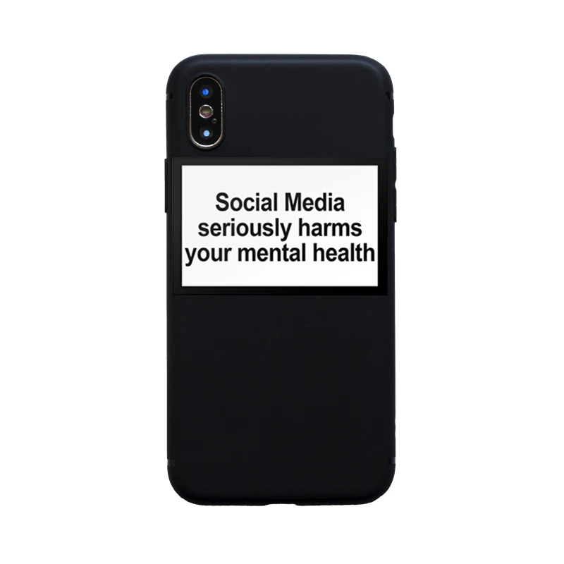 Социальные сети серьезно вредит вашему душевному здоровью Мягкий силиконовый