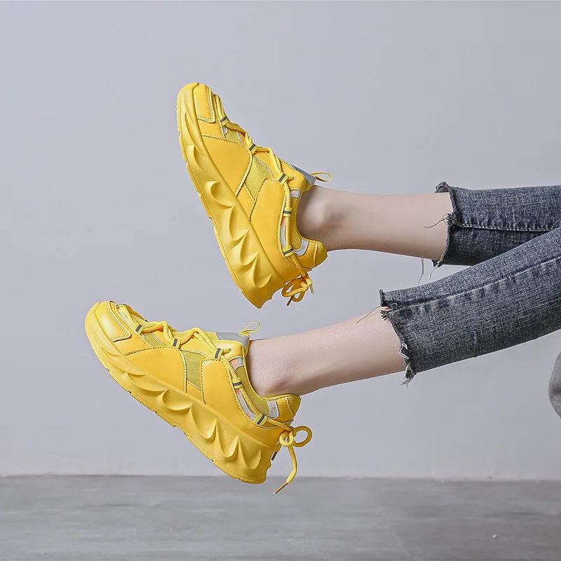 Fujin Весна 2020 новая Розовая обувь для отдыха в стиле академии дропшиппинг женские