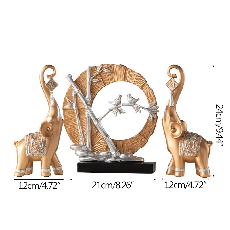 Изделия для дома творческий бамбука благоприятный украшение в виде слона