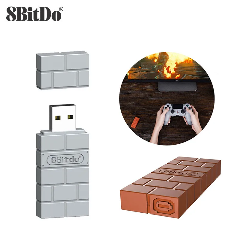 Беспроводной Bluetooth адаптер ZOMTOP 8BitDo USB для консоли PlayStation Classic PS1 Mini с поддержкой