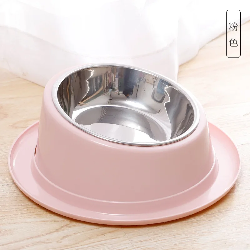 

Small cat Drinking for Pets Feeding Bowls Supplies Accessories Double Bowl Kitten Food Water Feeder Stainless Steel