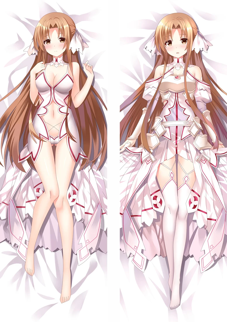 Двусторонняя наволочка для тела Dakimakura из аниме Искусство меча онлайн Asuna | Дом и