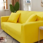 Однотонный эластичный чехол для дивана, современный чехол из спандекса для углового дивана, защитная пленка L-образной формы, 2 штуки