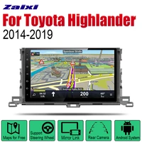 zaixi android car radio stereo gps navigation for toyota highlander xu50 series 20142019 bluetooth wifi 2din car radio stereo