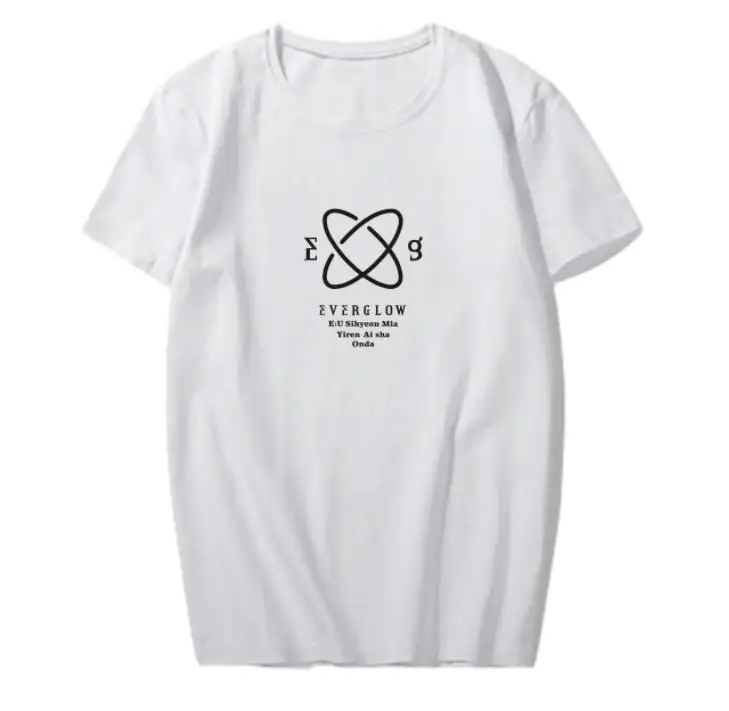 Новое поступление футболка с принтом everglow hush 5 унисекс круглым вырезом и коротким