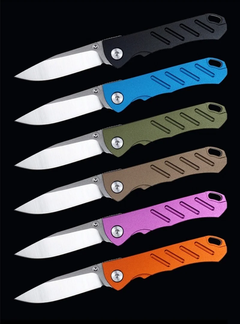 

Multifunctional Mini Keychain Rescue Hunting Knife Outdoor Tool D2 Stainless Steel Sharp Blade Folding Tactical Knife