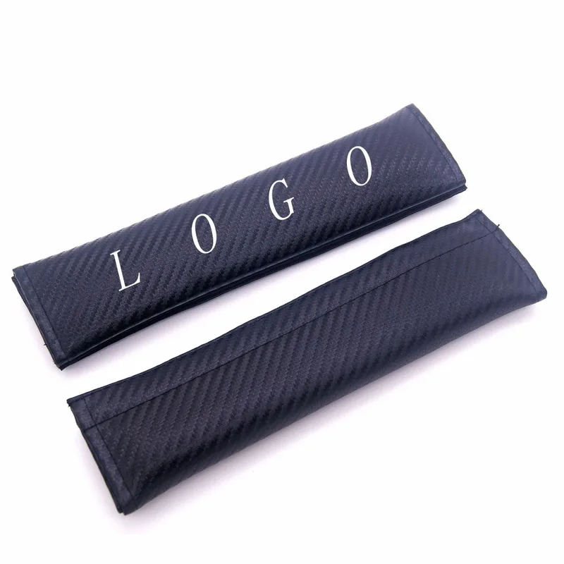 2 шт. Накладка для ремня безопасности автомобиля углеродное волокно наплечный