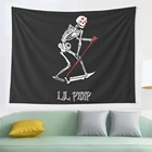 Гобелен с принтом Lil peep, скелет, мрачный жнец, татуировка, Официальный Дизайн, гобелен, украшение постельное покрывало для спальни