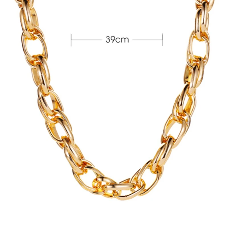 

Hot New Product Personality Simple Metal Thick Chain Necklace Exaggerated Punk Style Ladies Necklace