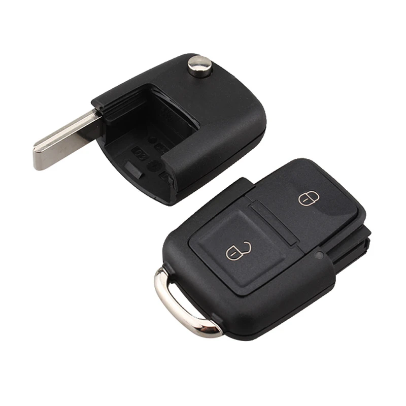 2 кнопки флип дистанционного ключа Fob чехол 434 МГц ID48 чип для VW Beetle Bora Golf Passat Transporter