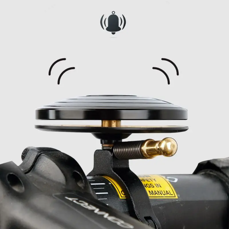 Classic Design Loud Crisp Clear Sound Mini Bike Bell Durable Creative Bicycle Spiral Rotation Ring for Mountain | Спорт и