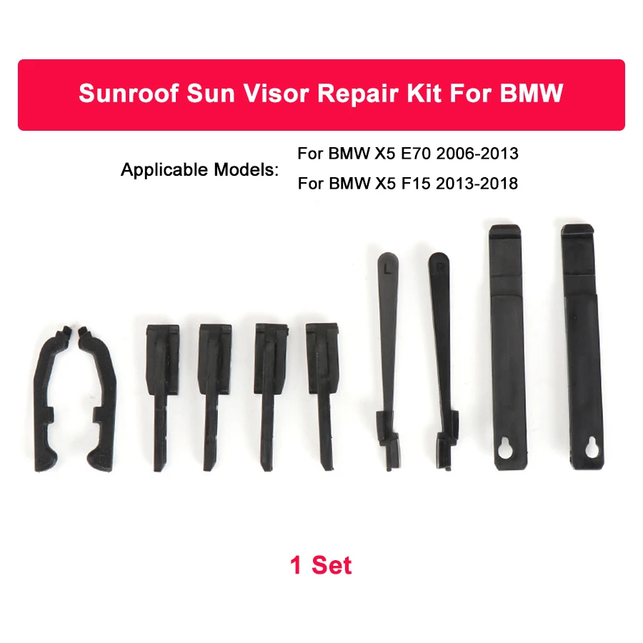 

Ремкомплект зажима кронштейна люка на крыше солнцезащитного козырька для BMW X5 E70 F15 54107198762 Левый и правый автомобильные аксессуары