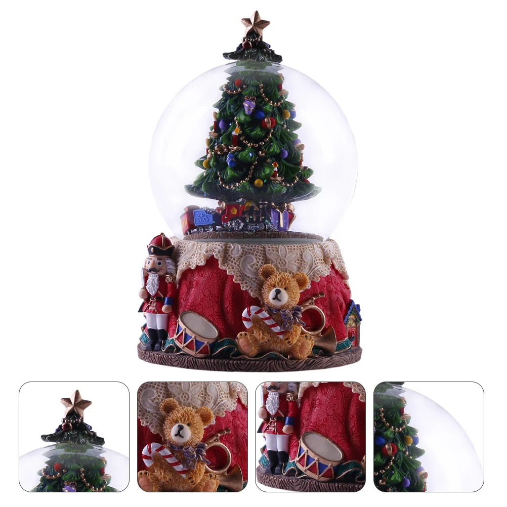 

1Pc Christmas Resin Box Creative Lovely Box Desktop Adornment