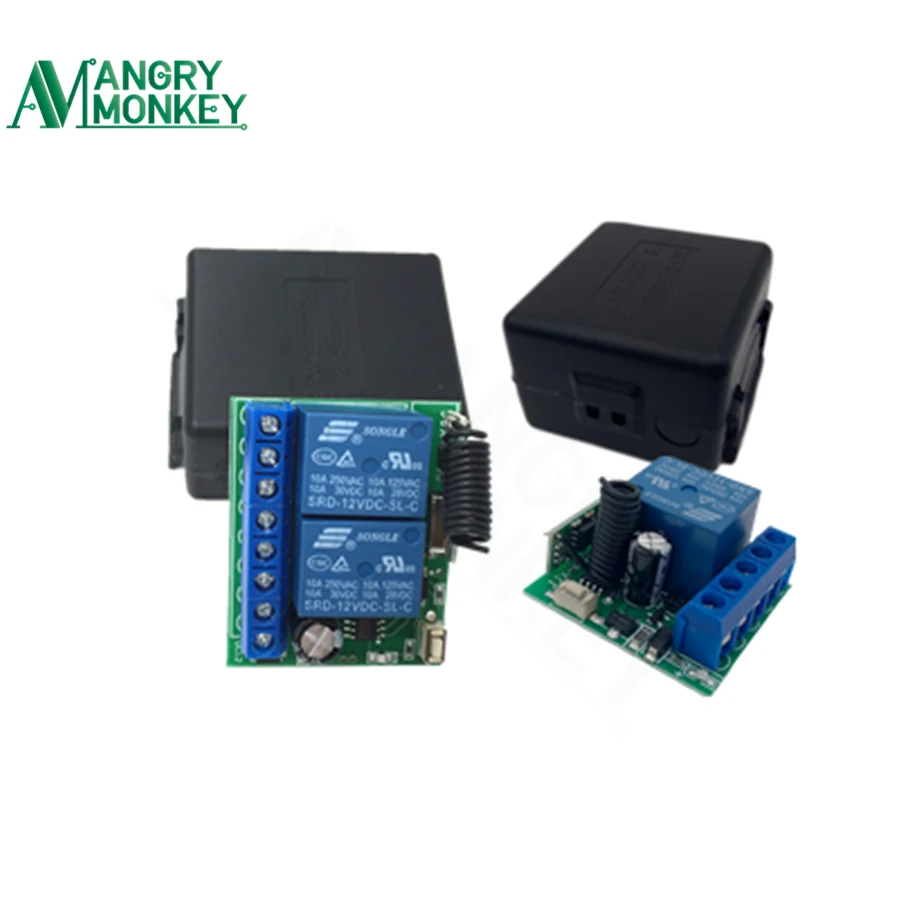 433 МГц DC 12 В 10A 1CH/2CH беспроводной пульт дистанционного управления релейный модуль