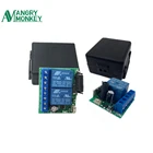 433 МГц DC 12 В 10A 1CH2CH беспроводной пульт дистанционного управления, релейный модуль приемника для радиочастотного дистанционного гаражного освещения, электрических дверей