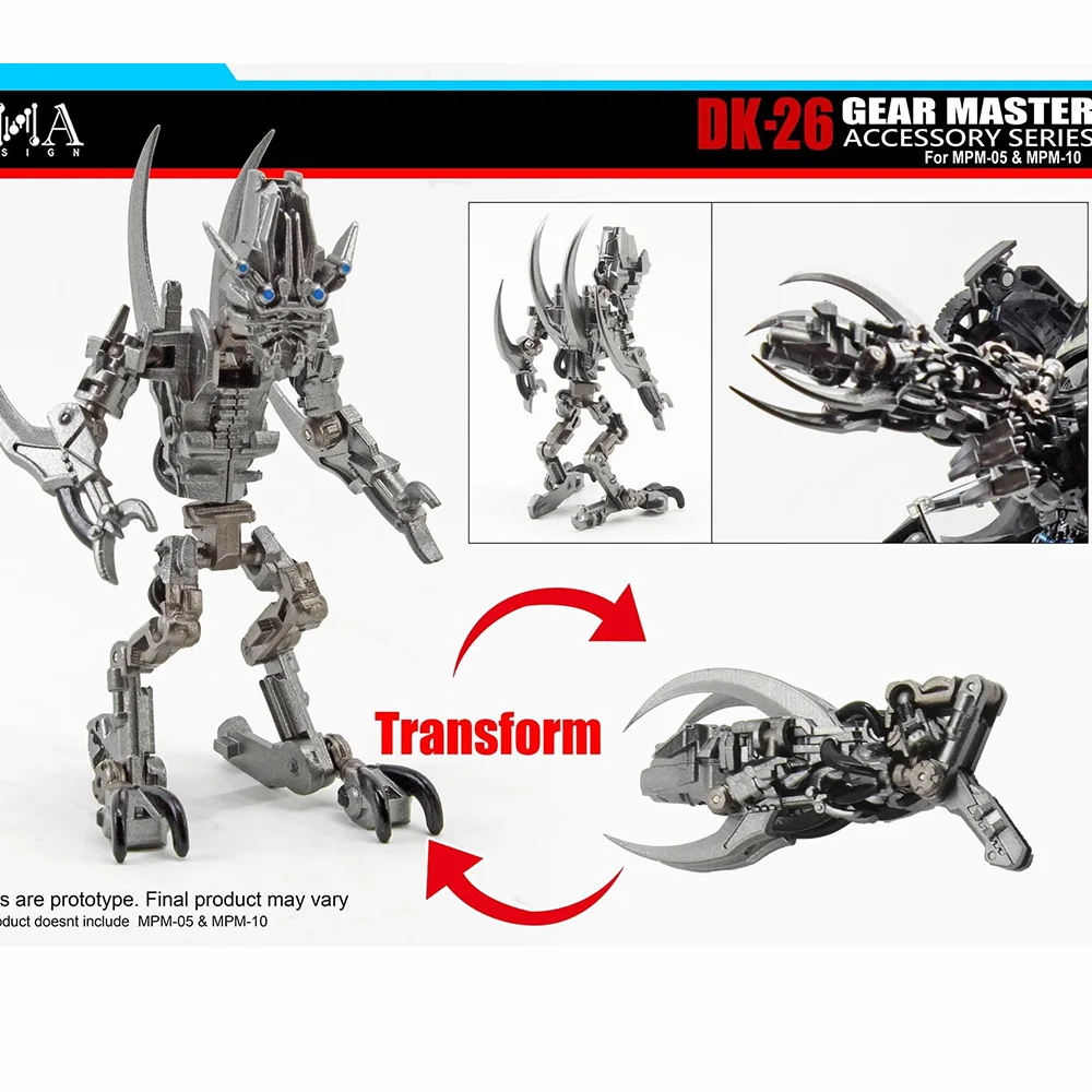 【In Stock】DNA DK-26 Upgrade Kit for MPM10 Starscream/MPM05 Barricade Transformation Toys Accessories ABS Collectiable Figurs |