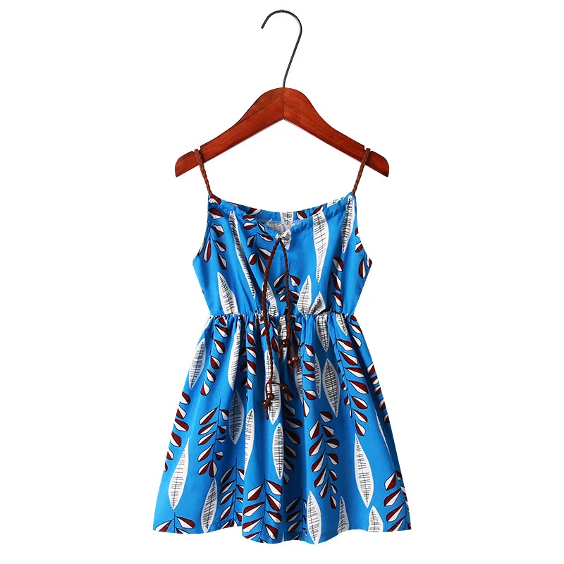 

2020 New Mother Daughter Summer Dresses Sleeveless Floral Beach Dress Mom and Daughter Dress Family Matching Outfits Clothes