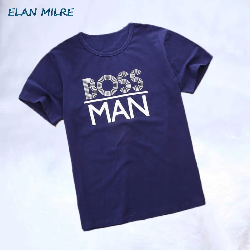 Семейная футболка Mini Boss Детский комбинезон Одинаковая одежда для папы и сына