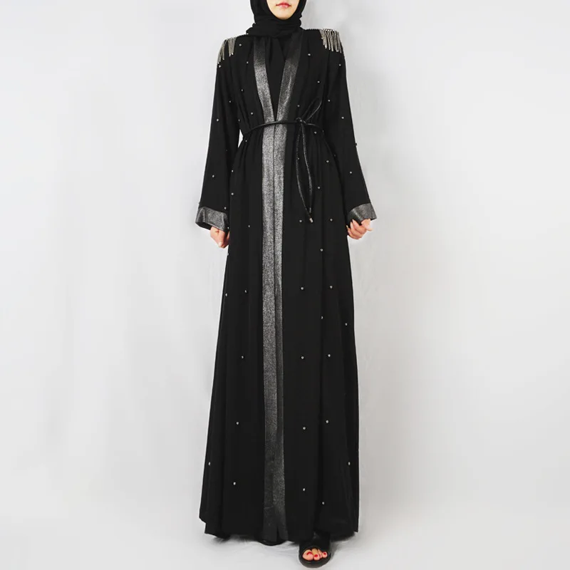 Мусульманское платье KALENMOS верхняя одежда в стиле ампир размера плюс длинные
