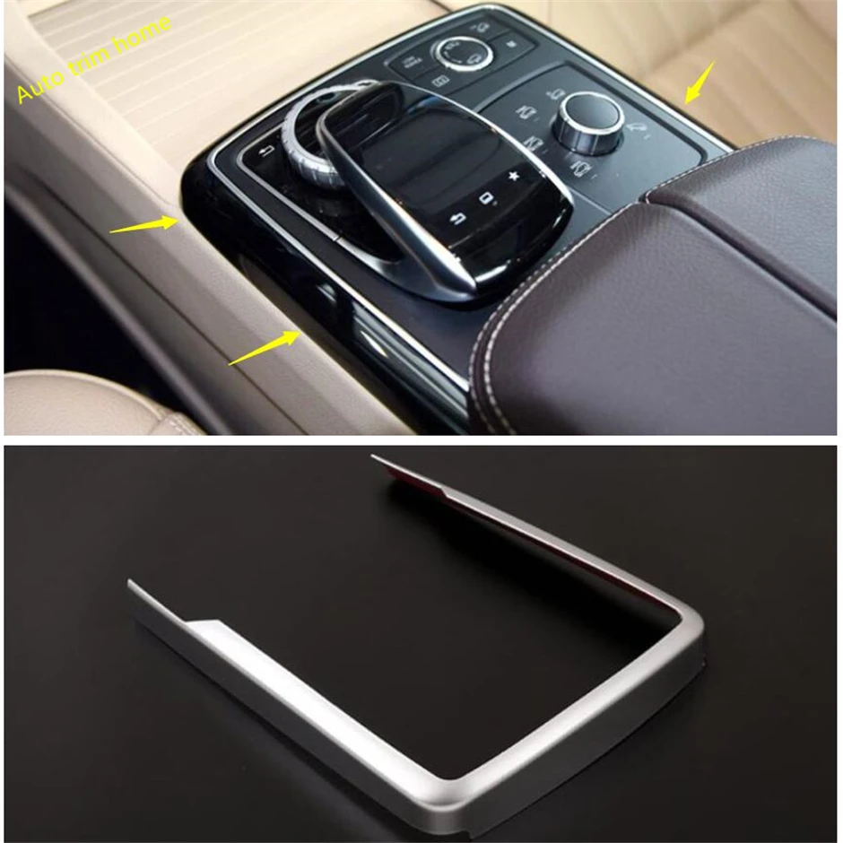 Lapetus Middle Control Gear Shift Box / Multimedia Cover Trim Fit For Mercedes-Benz GLE W166 2016 2017 2018 ABS Auto Accessories |