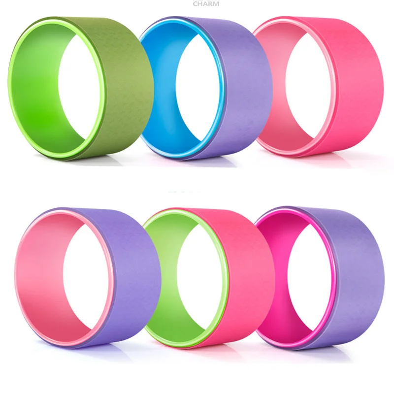 

New Major Yoga Wheel Circle Waist Shape Bodybuilding Gym Workout Fitness Equipment Pilates Circles TPE Yoga Back Training Wheel