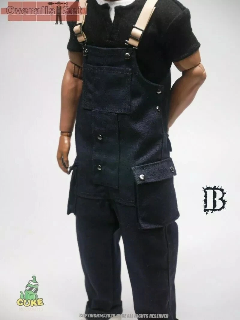

1/6 CUKE TOYS MA-013 Male Overalls Shirt Clothes Set For 12" Action Figure Doll In Stock
