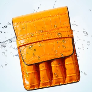 Высококачественный кожаный чехол для карандашей чехол для перьевой ручкиСумка для 4 ручек-держатель для кофейных ручекЧехол