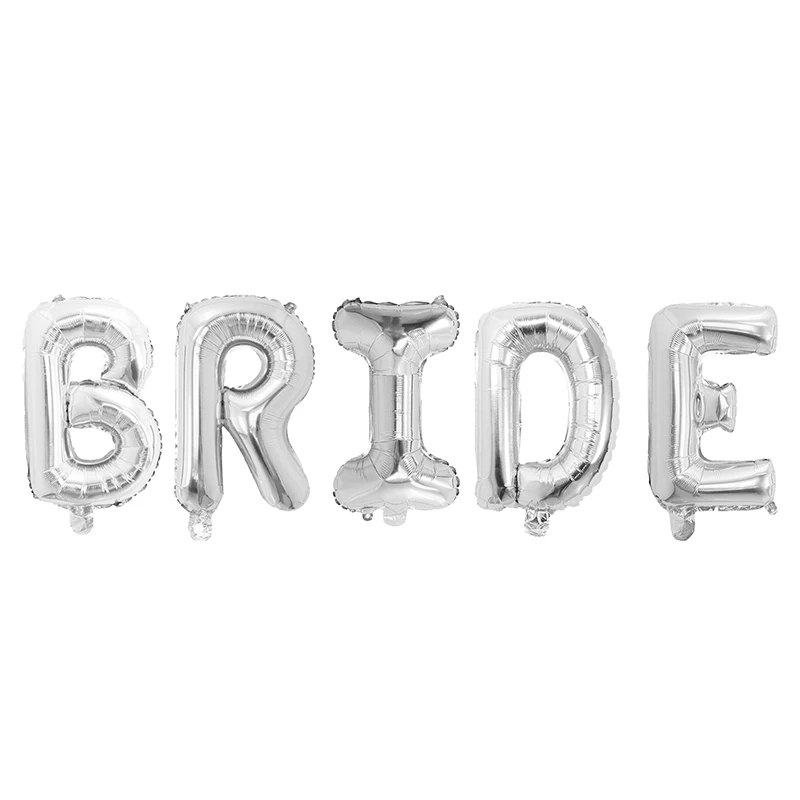 5 шт./лот 30 дюймов Цвет серебристый Золотой буквы &quotBride to be&quot Фольга воздушные