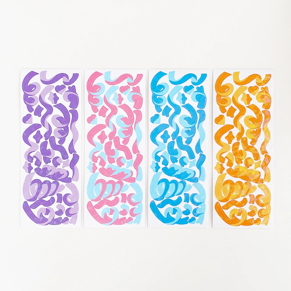 Эстетическая лента наклейка с блестками в Корейском стиле Ins Kpop Toploader Card декор для