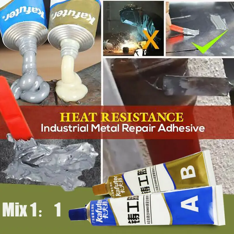 Мощный клейкий гель промышленная термостойкая холодная сварка ремонт металла