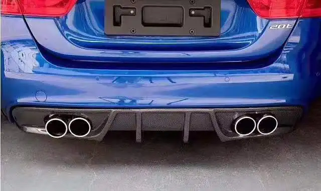 Rear Diffuser Автомобильный карбоновый передний бампер спойлер для губ задний бампер диффузор для губ автомобильный диффузор подходит для Jaguar XE Седан 4 двери - Цвет: Rear Diffuser