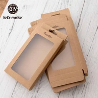 lets make 20pcs baby giftmerchandisepacking box kraft paper wedding wrapping jewelry supply nursuing accessories baby teether