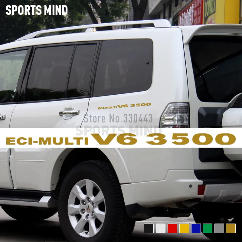 2 шт. ECI multi V6 3500 автомобильные наклейки автомобильный Стайлинг для Mitsubishi Pajero Sport