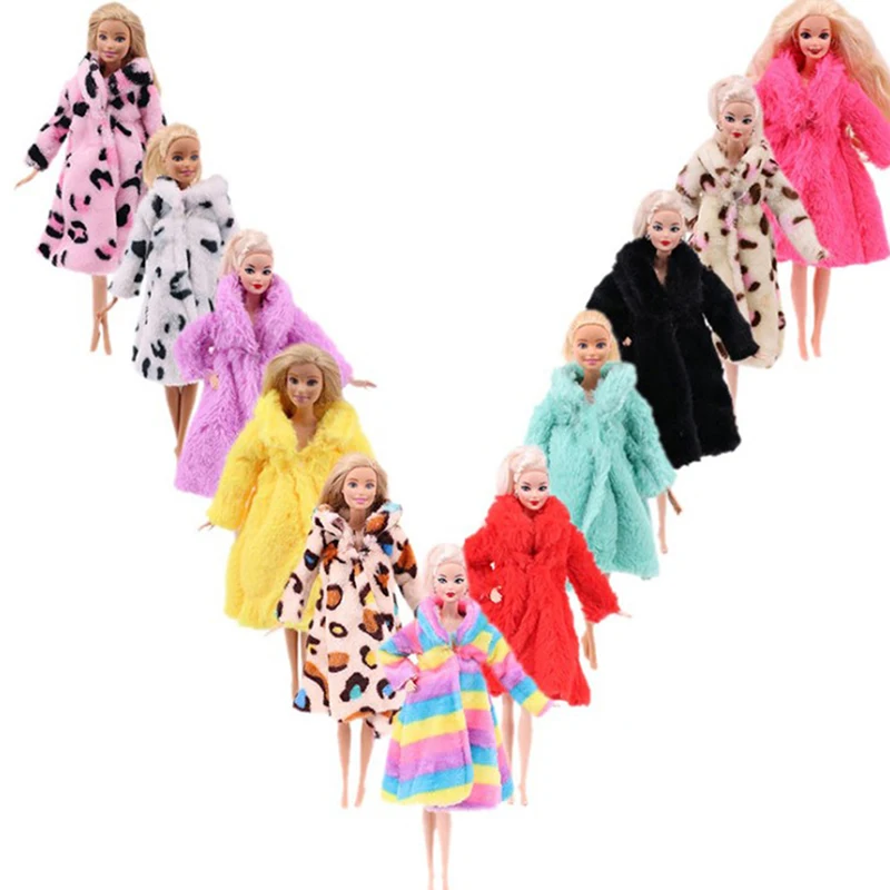 

1 PC Fits 27-29cm Doll Plush Coat Doll Dressing Gown Toys For Girls