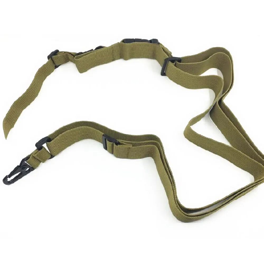 

Tactical 3 Point Rifle Sling Adjustable Bungee Sling Swivels Airsoft Hunting Gun Strap