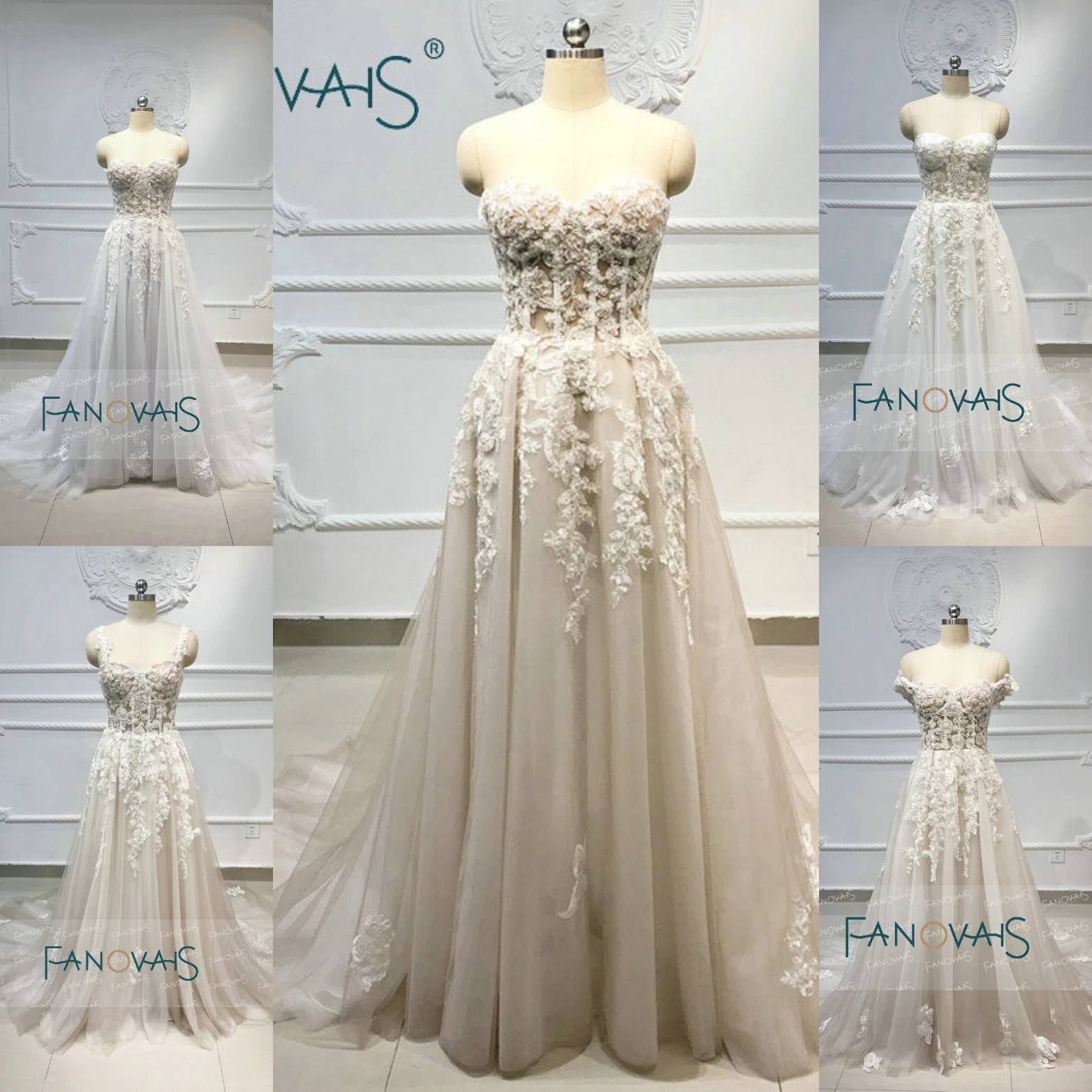 Пляж бохо свадебные платья бисером Кристалл кружева Vestido de Novia Longo gelinlik vestido casamento robe de mariee
