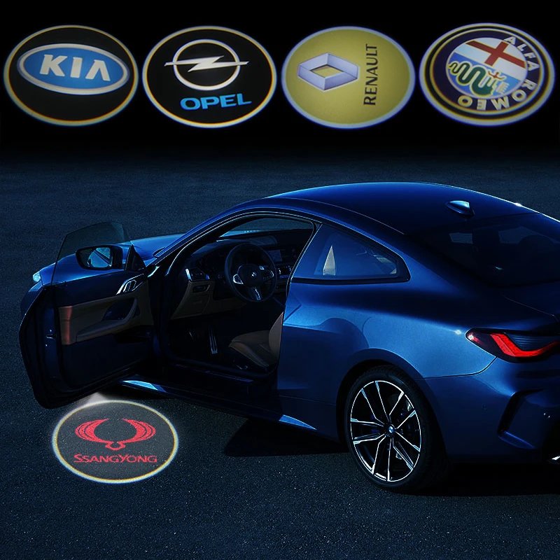 2 шт. двери автомобиля предоставлено светильник светодиодный проектор лампа