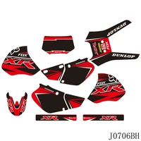 for honda xr250 xr400 xr 250 xr 400 1996 2004 full graphics decals stickers motorcycle background custom number name