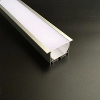 free shipping hot sales big size u shape recessed channel aluminum profile for 2 3 rows led strip light 1 8mpcs 54mlot