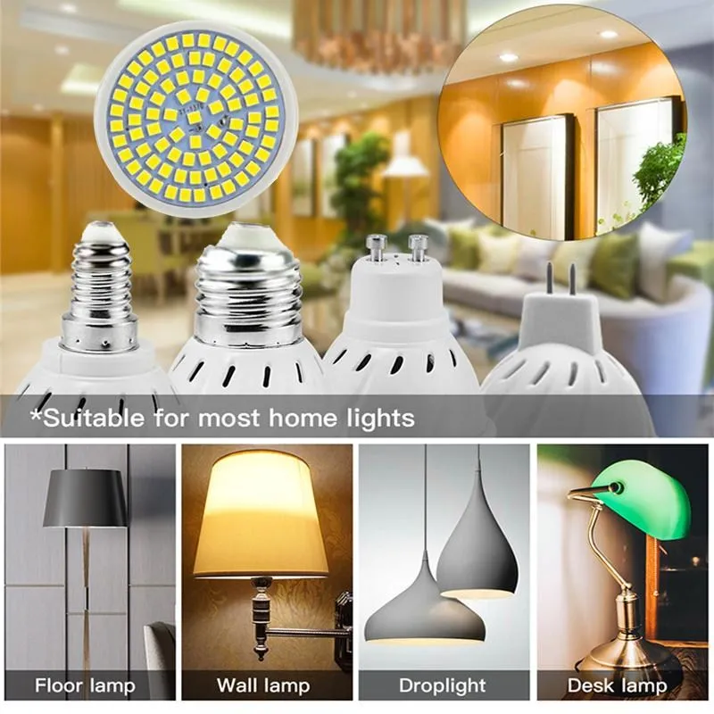 MR16 GU10 E27 E14 B22 LED Spotlight Bulb 220V Bombillas Lamp 7W 9W 12W 15W 2835 SMD Lampara Spot Light Cold/Warm white | Лампы и