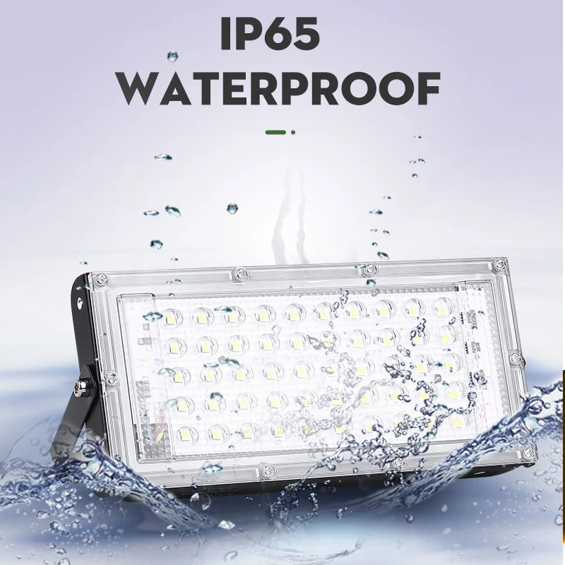 2шт Led Прожектор для наружного освещения фокуса светодиодный наружный прожектор 220В 50Вт Уличный светильник с влагозащитой Ip65 для зданий Рабочий прожектор.