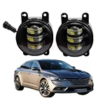 2 шт. стайлинга автомобилей Светодиодный Противотуманные фары фара для Renault талисман 2016-2018 для Renault Duster 2012 2013 2014 2015