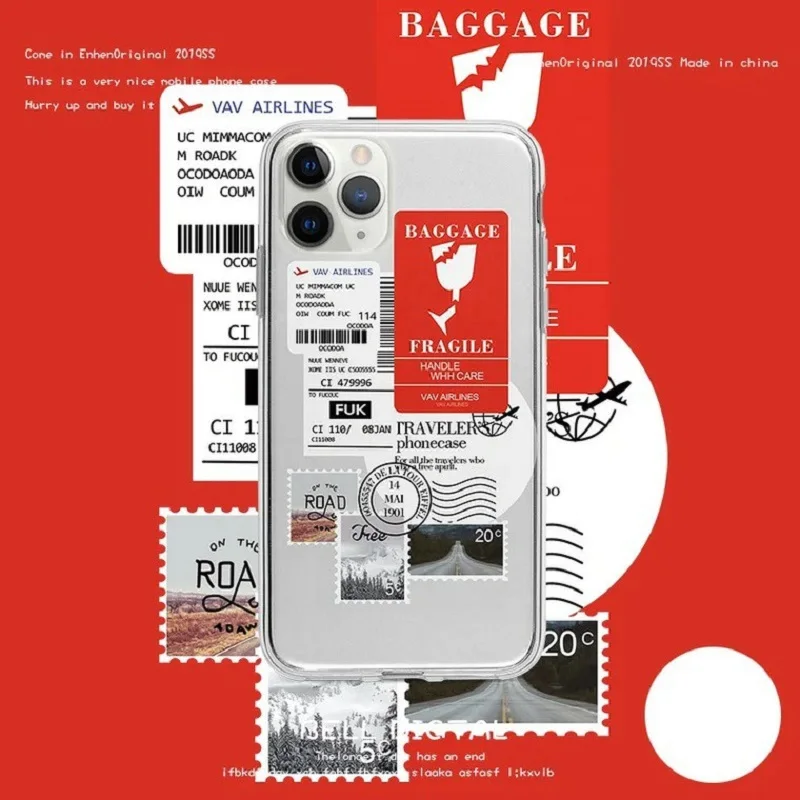 Роскошный чехол для телефона с этикеткой и штемпером iPhone 11 12 Pro xs Max 6 6S 7 8 Plus X XR Mini