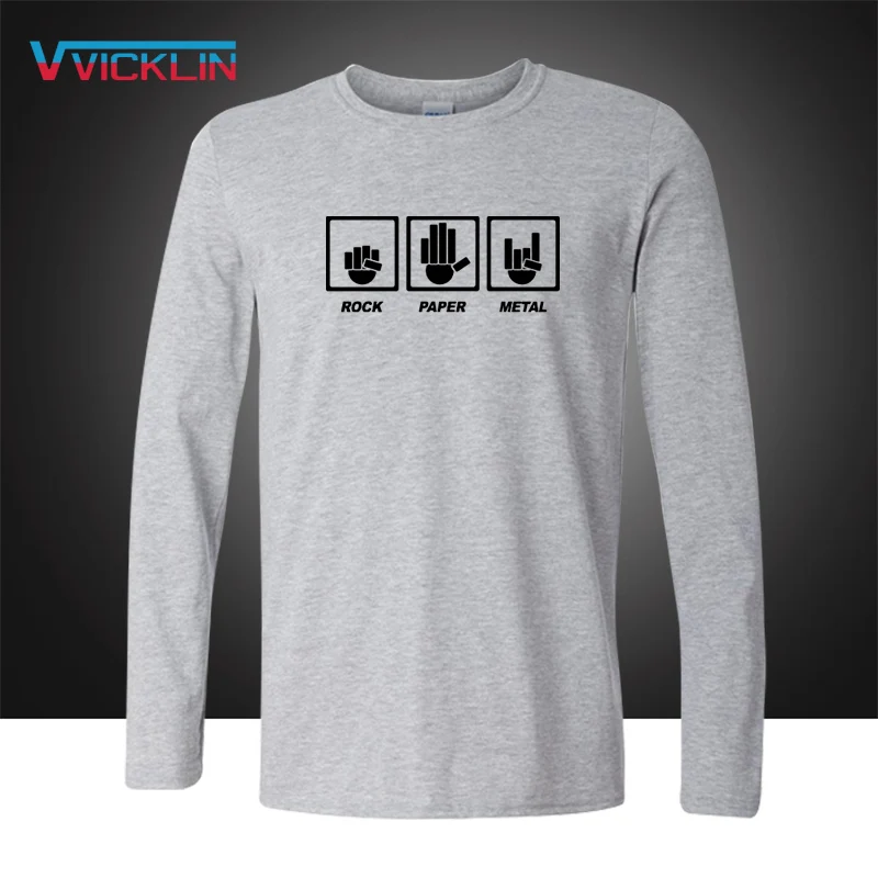 Мужская хлопковая футболка с длинным рукавом Повседневная большого размера в