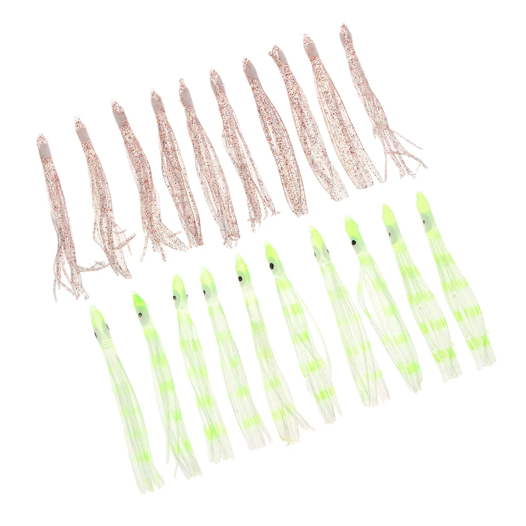 Приманка силиконовая для ловли тунца Махи Марлин 10 шт. 9 см приманки на осьминогов